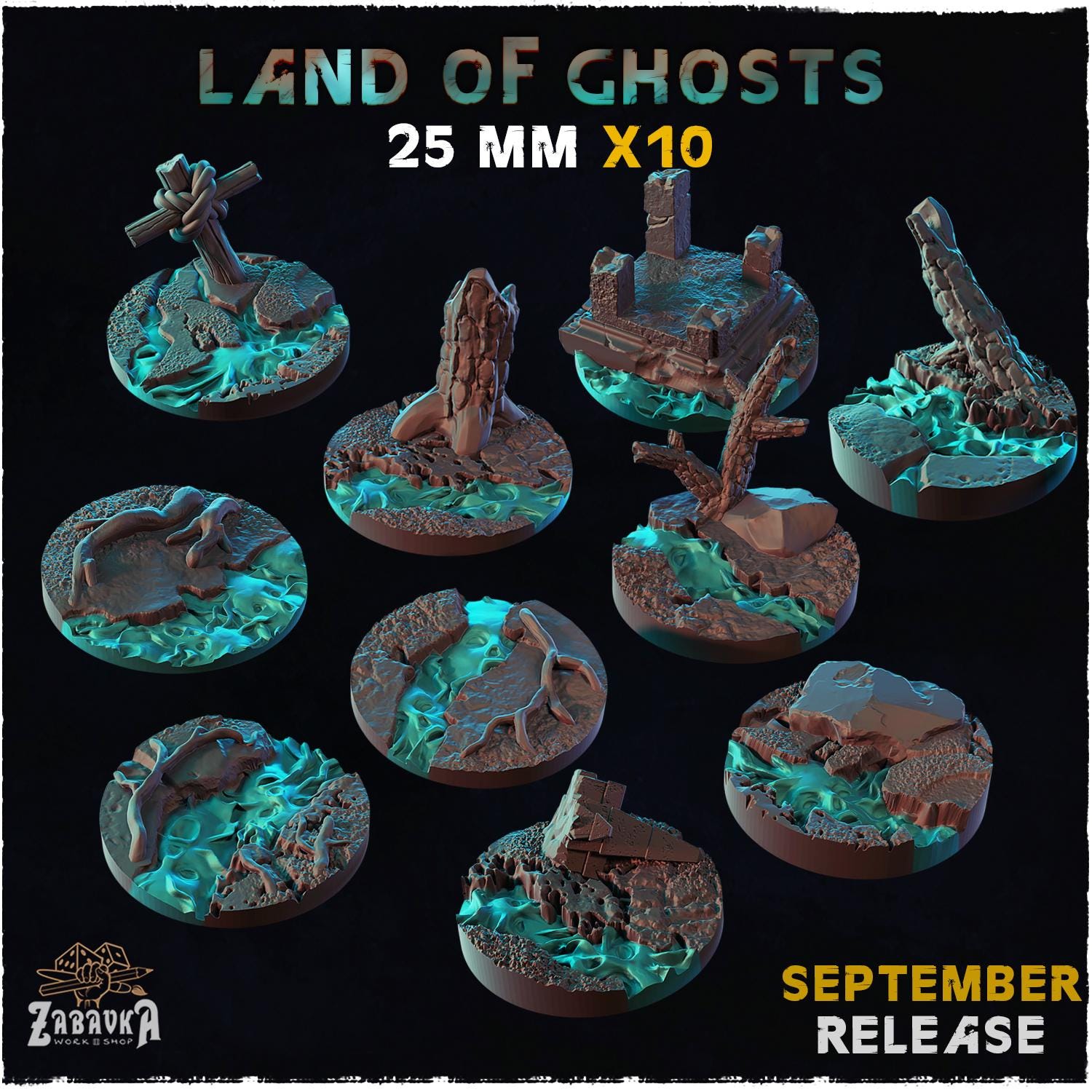 LAND OF GHOSTS - Bases & Toppers by Zabavka Workshop