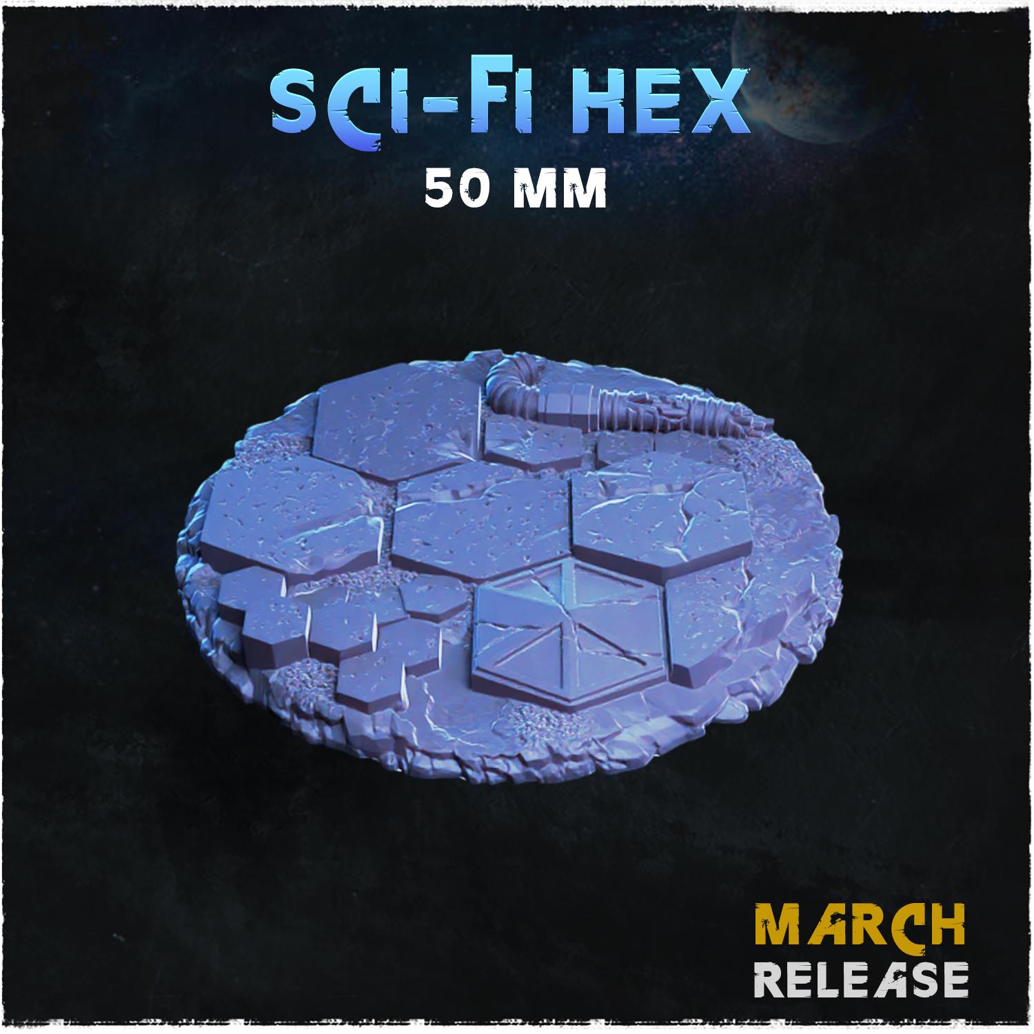Sci fi hex - Bases & Toppers by Zabavka Workshop