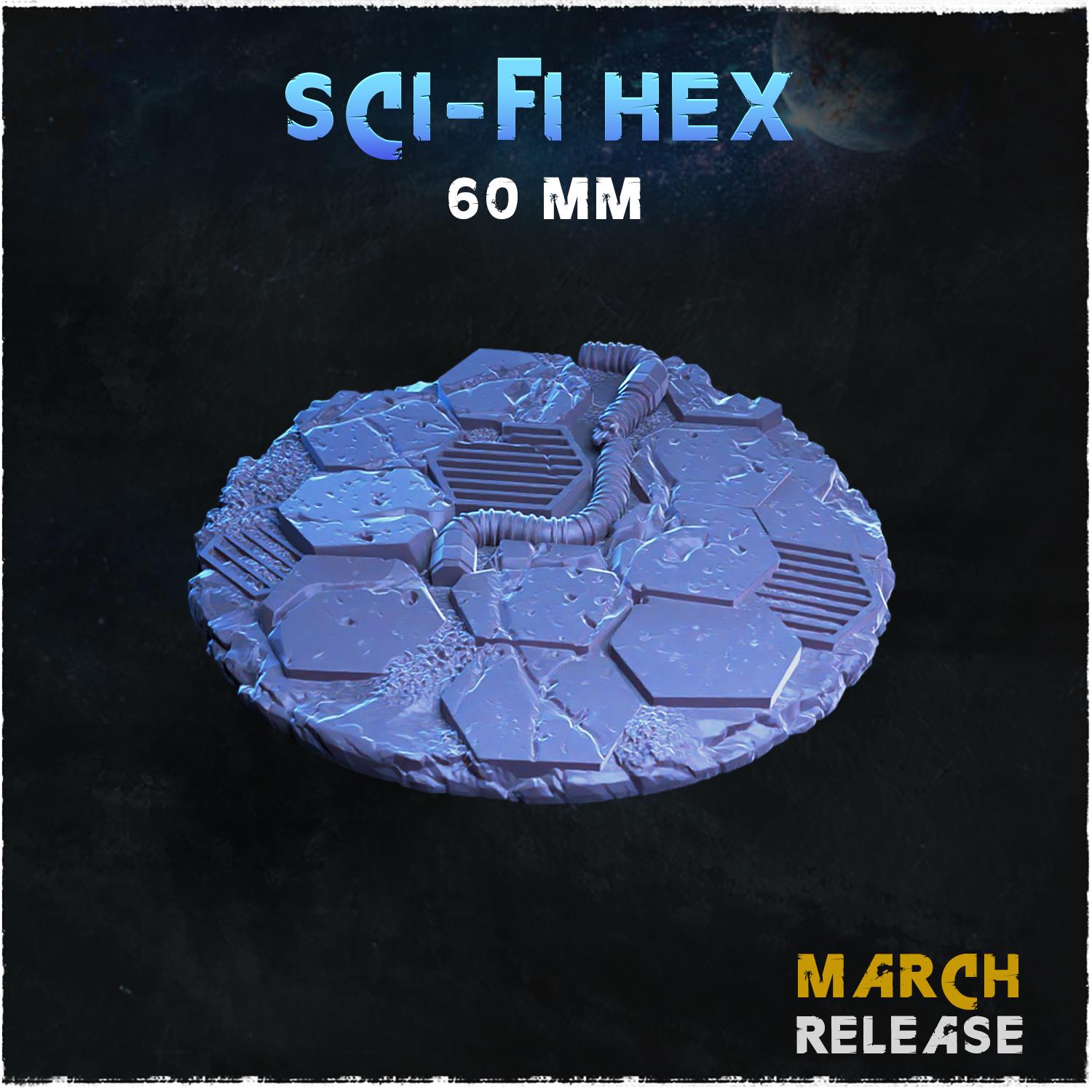 Sci fi hex - Bases & Toppers by Zabavka Workshop