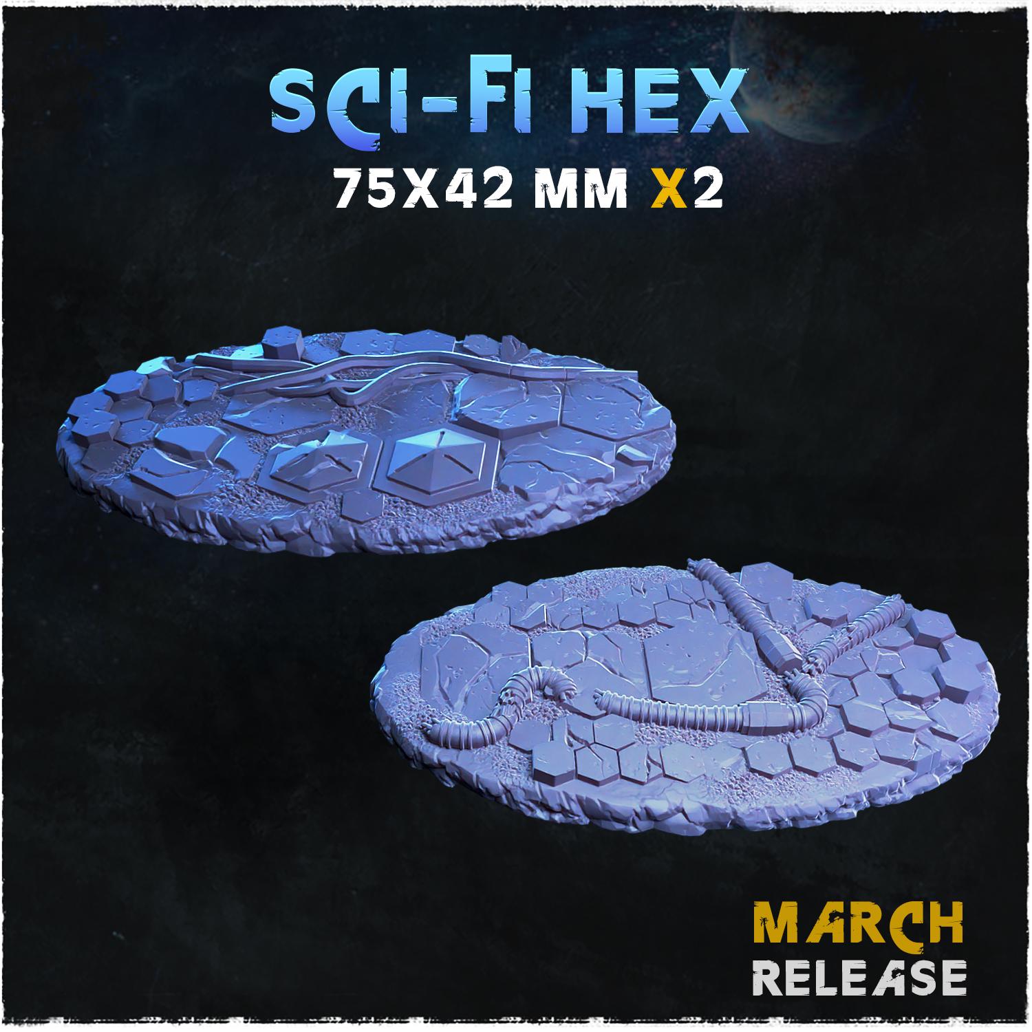 Sci fi hex - Bases & Toppers by Zabavka Workshop