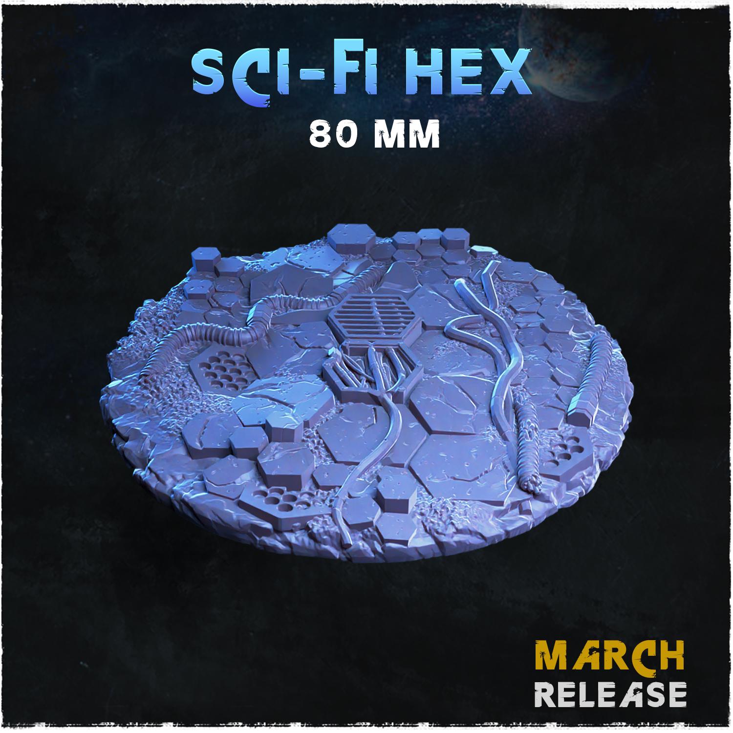 Sci fi hex - Bases & Toppers by Zabavka Workshop