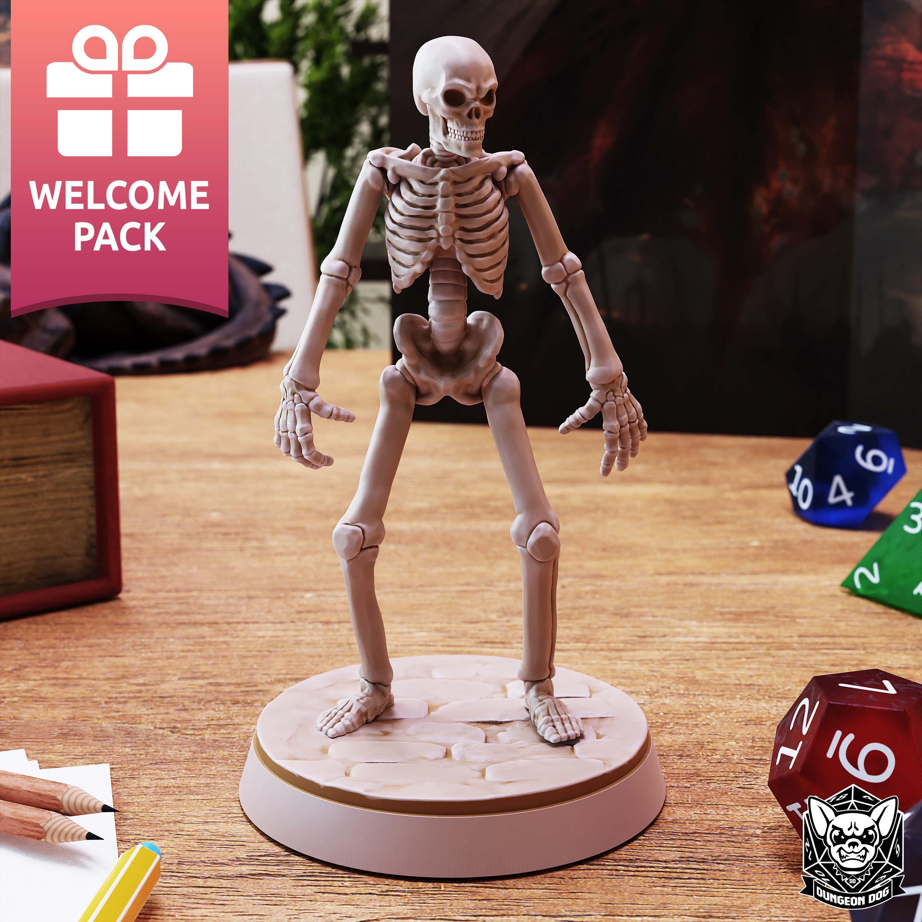 Roleplaying Miniatures Skeleton pack Vol.01 by Dungeon Dog