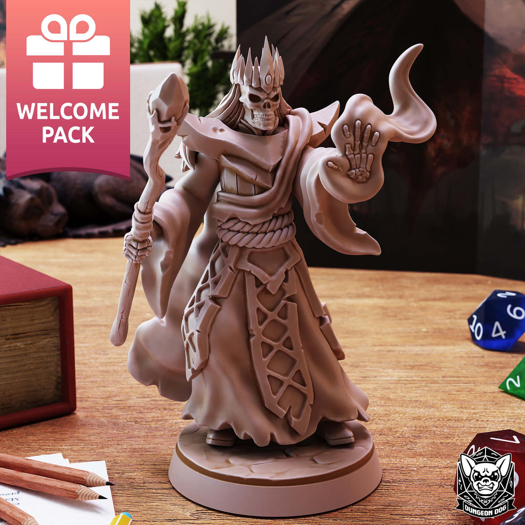 Roleplaying Miniatures Skeleton pack Vol.01 by Dungeon Dog