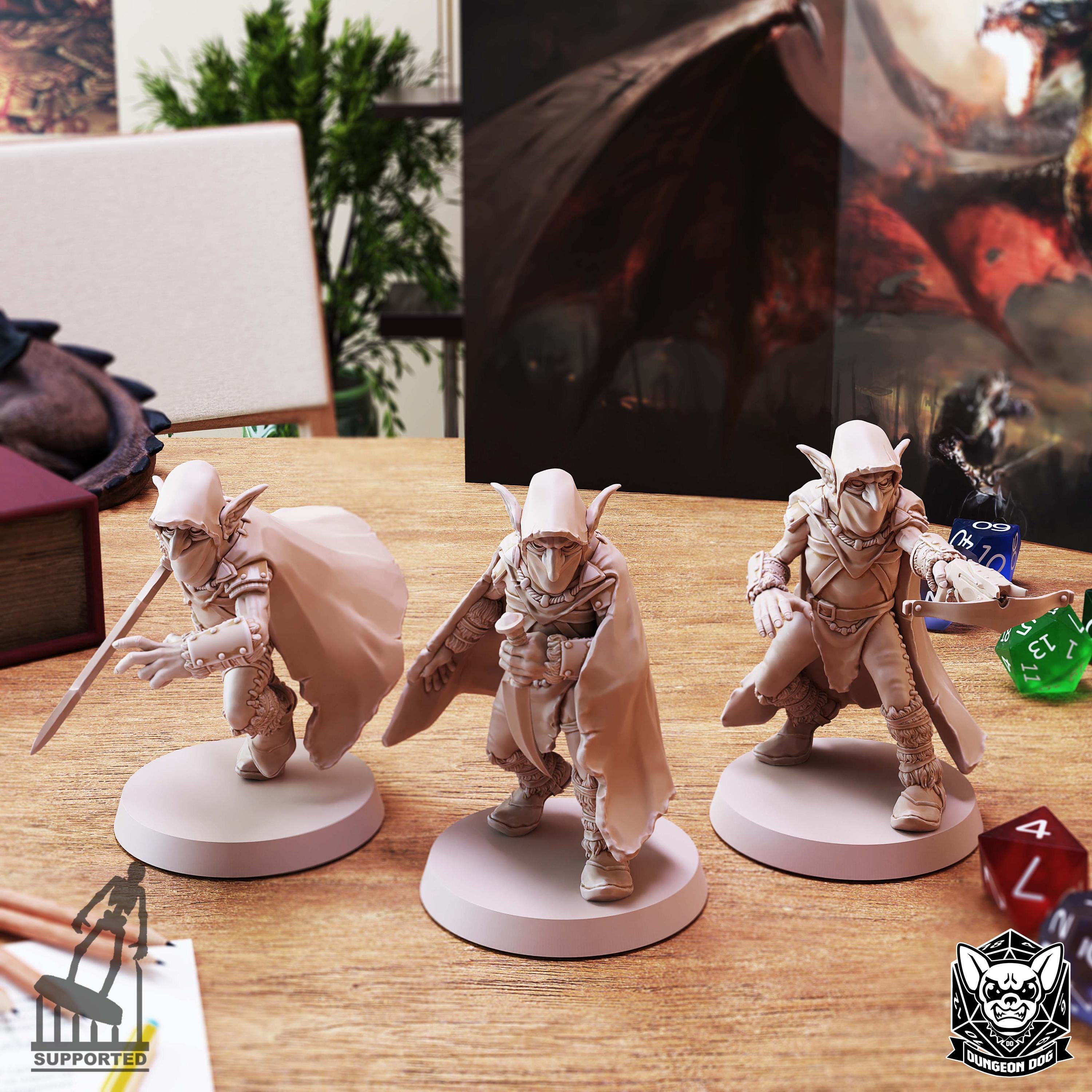 Roleplaying Miniatures Goblin pack Vol.02 by Dungeon Dog