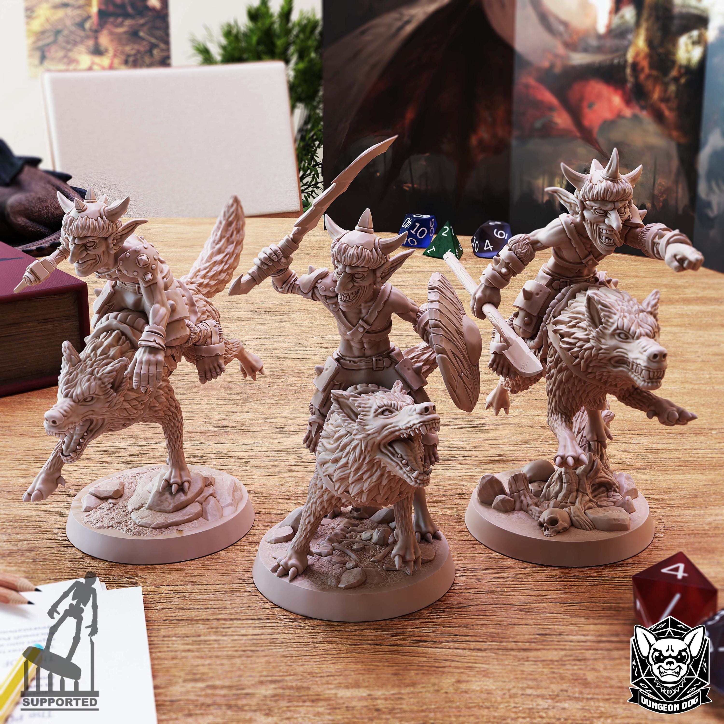 Roleplaying Miniatures Goblin pack Vol.02 by Dungeon Dog