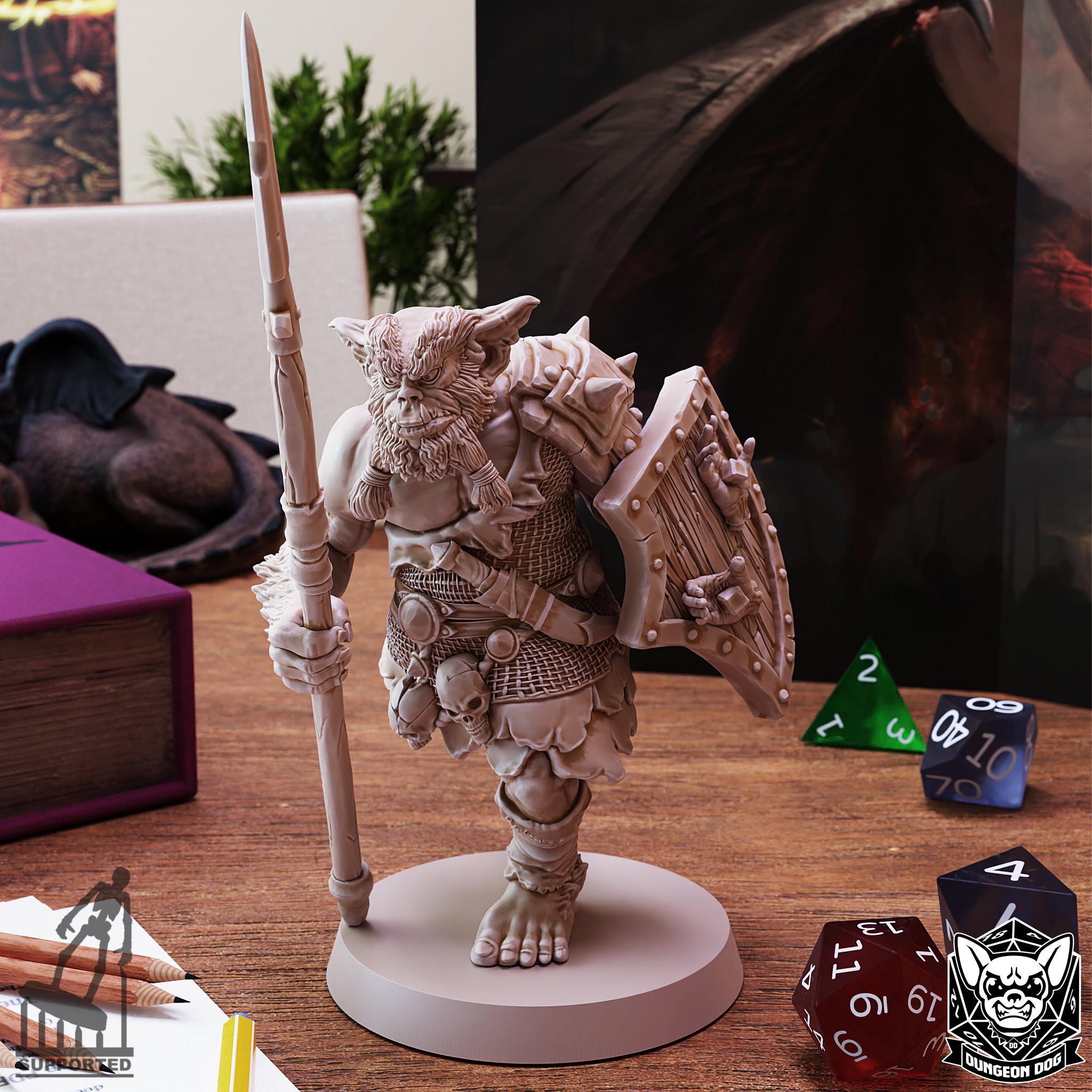Roleplaying Miniatures Bugbear bundle by Dungeon Dog
