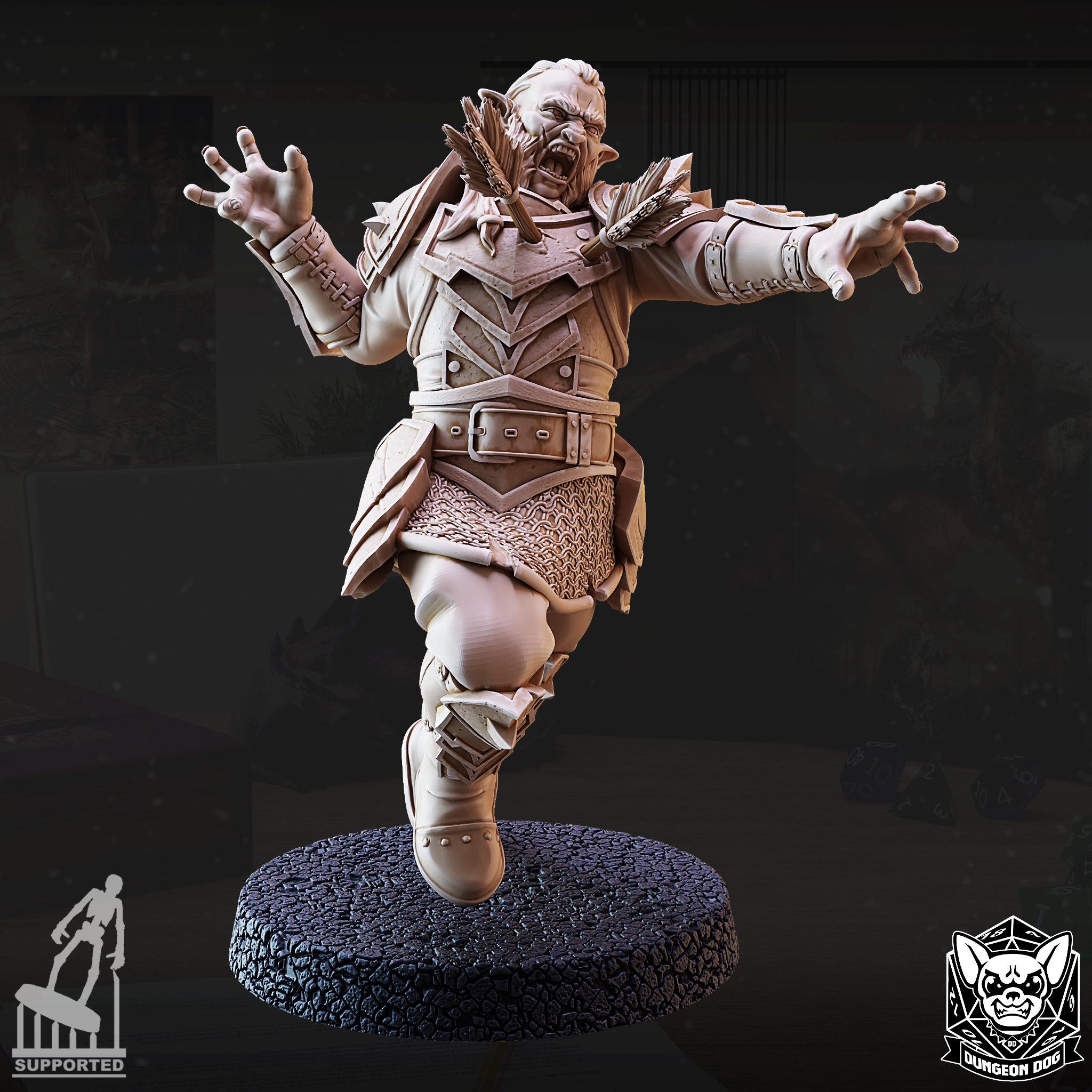 Roleplaying Miniatures Hobgoblin Zombie Bundle by Dungeon Dog