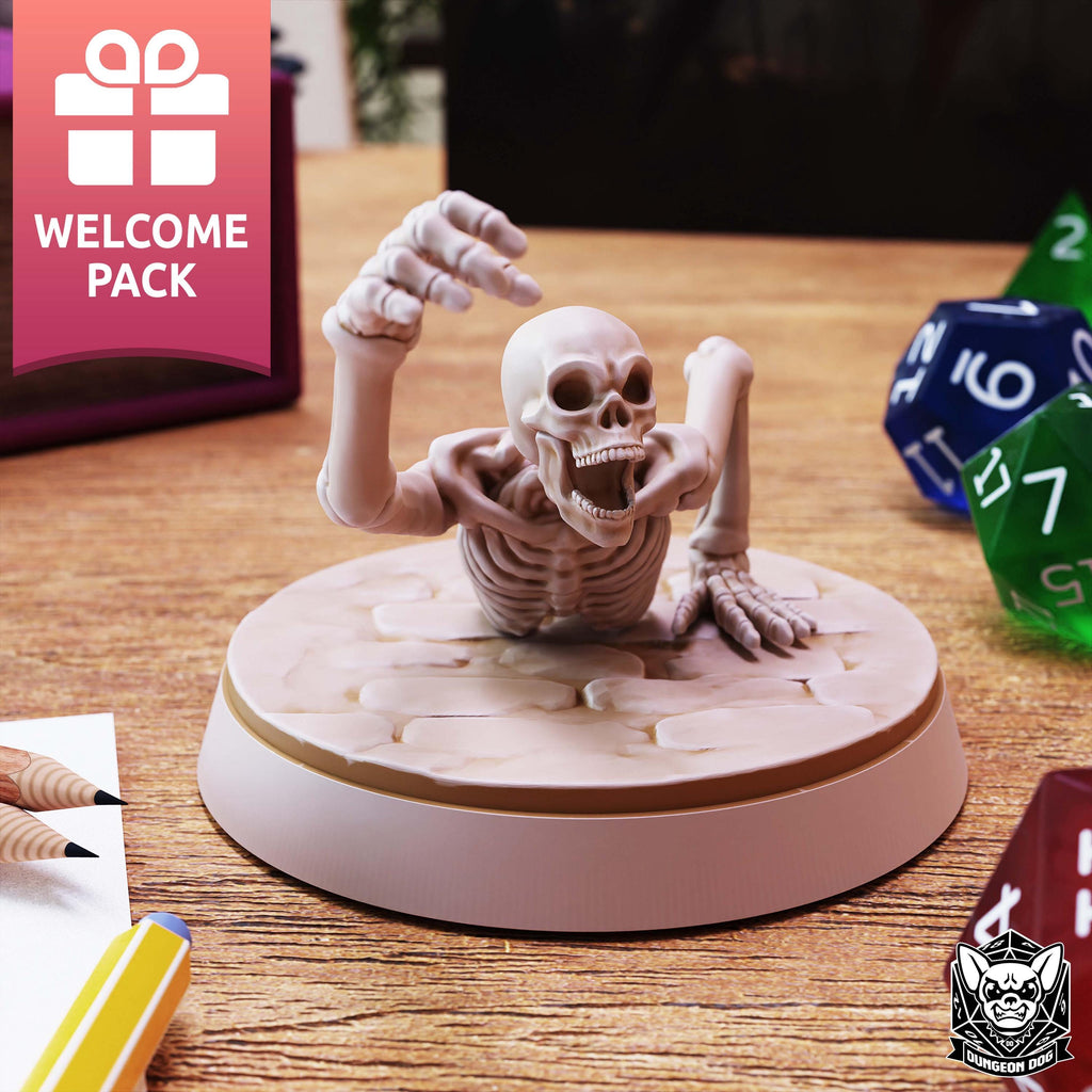 Roleplaying Miniatures Skeleton pack Vol.01 by Dungeon Dog