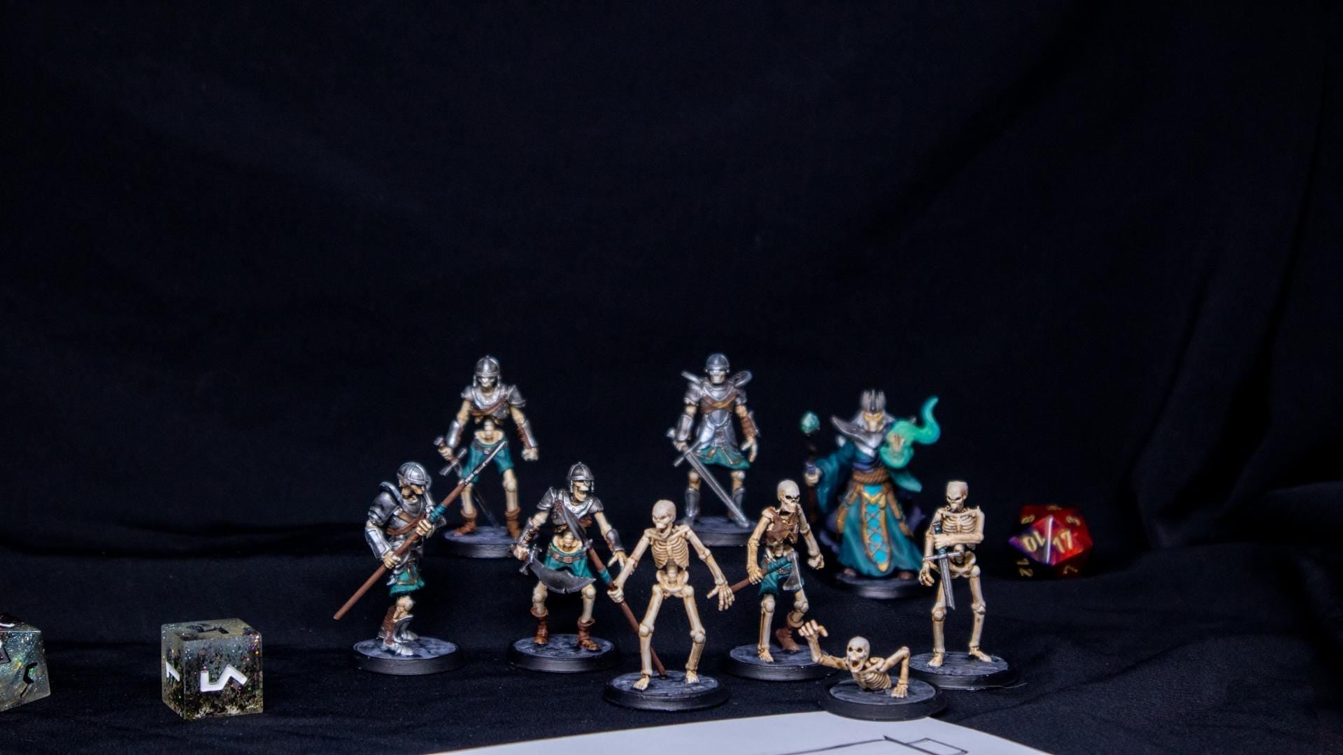 Roleplaying Miniatures Skeleton pack Vol.01 by Dungeon Dog