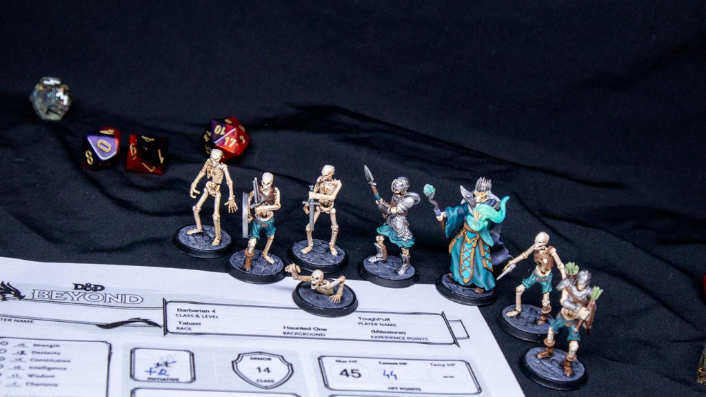 Roleplaying Miniatures Skeleton pack Vol.01 by Dungeon Dog