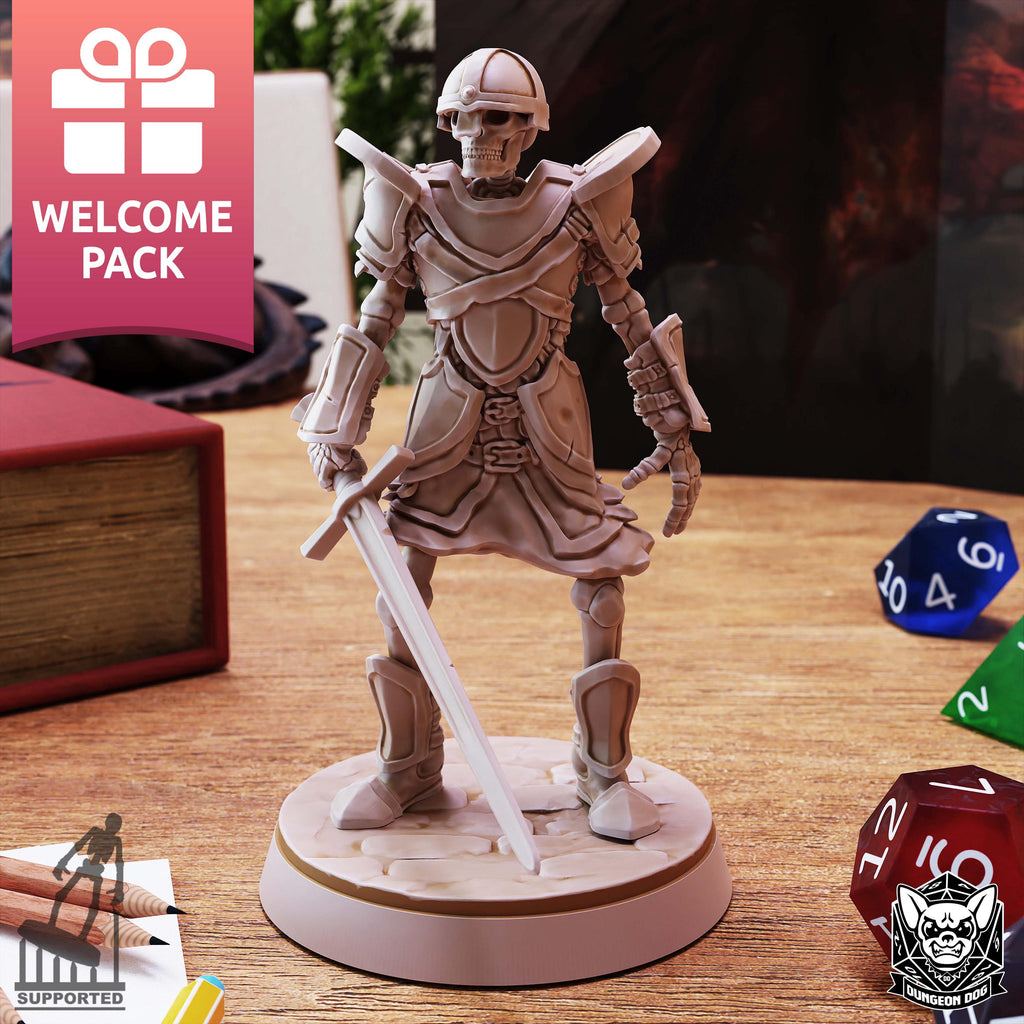 Roleplaying Miniatures Skeleton pack Vol.01 by Dungeon Dog