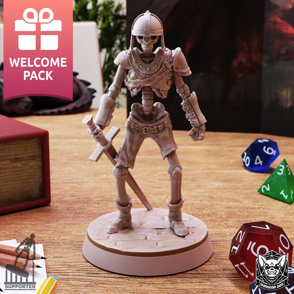 Roleplaying Miniatures Skeleton pack Vol.01 by Dungeon Dog