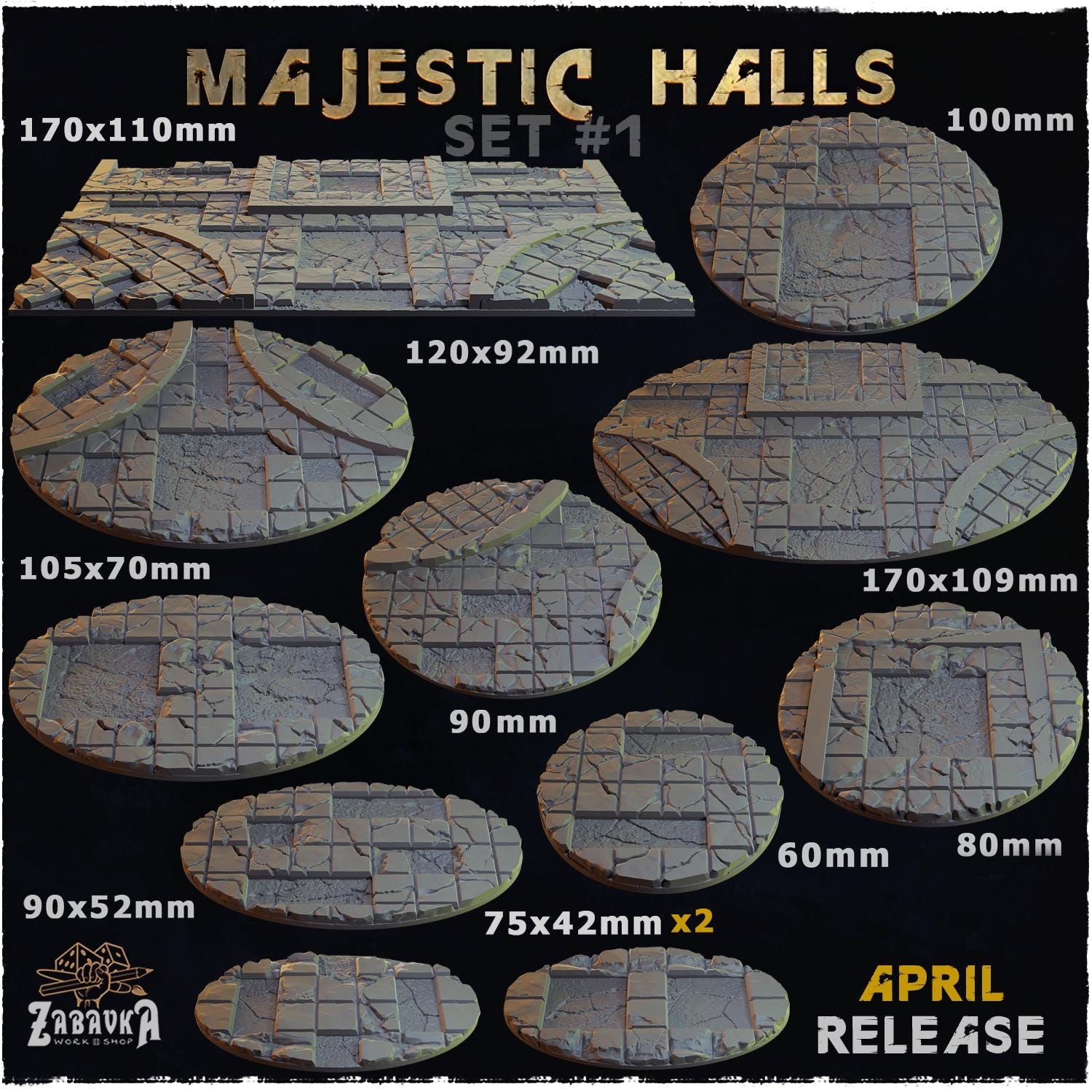 Majestic Halls - Bases & Toppers by Zabavka Workshop