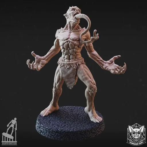 Roleplaying Miniatures 5 Abyssal Ghouls by Dungeon Dog