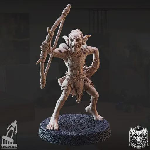 Roleplaying Miniatures Goblin Raider pack 5x by Dungeon Dog