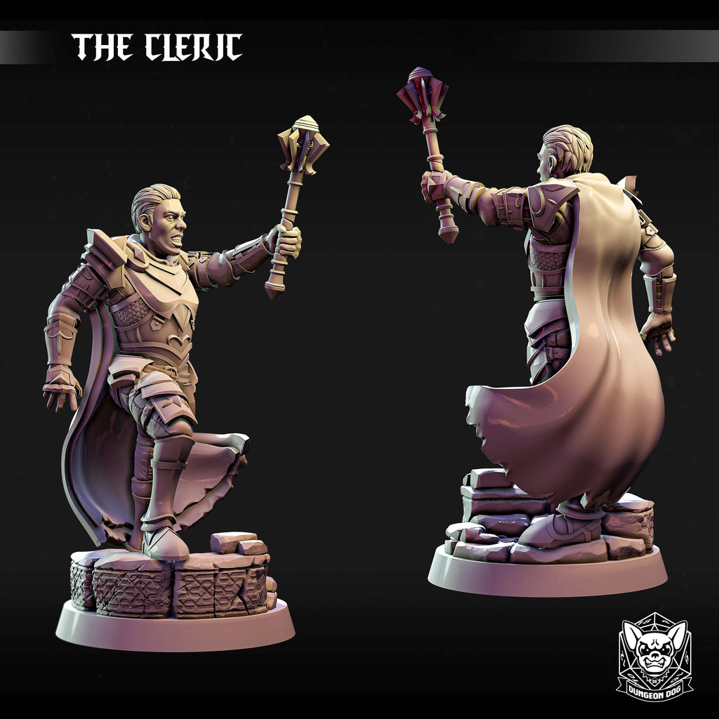 Roleplaying Miniatures Human Cleric by Dungeon Dog