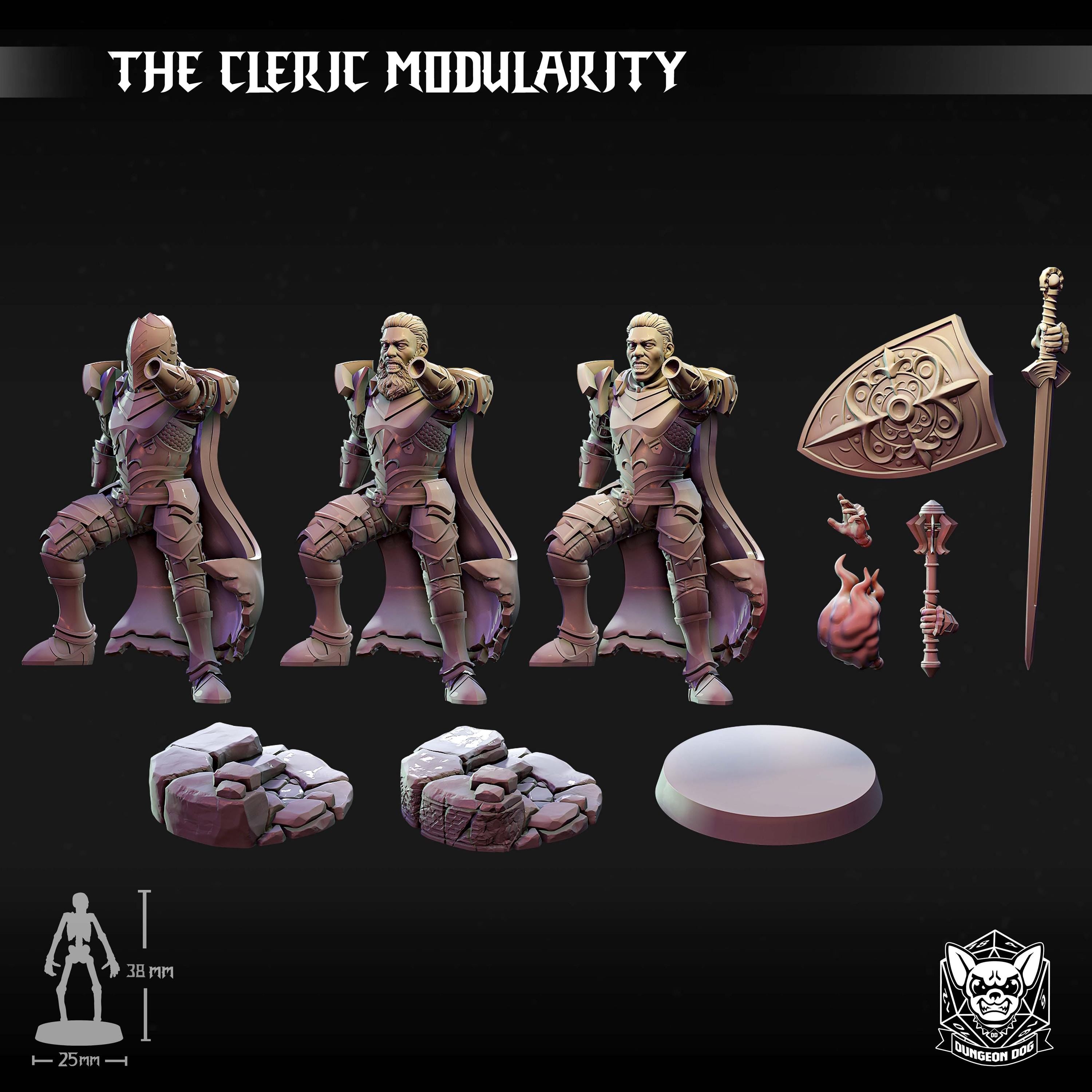 Roleplaying Miniatures Human Cleric by Dungeon Dog