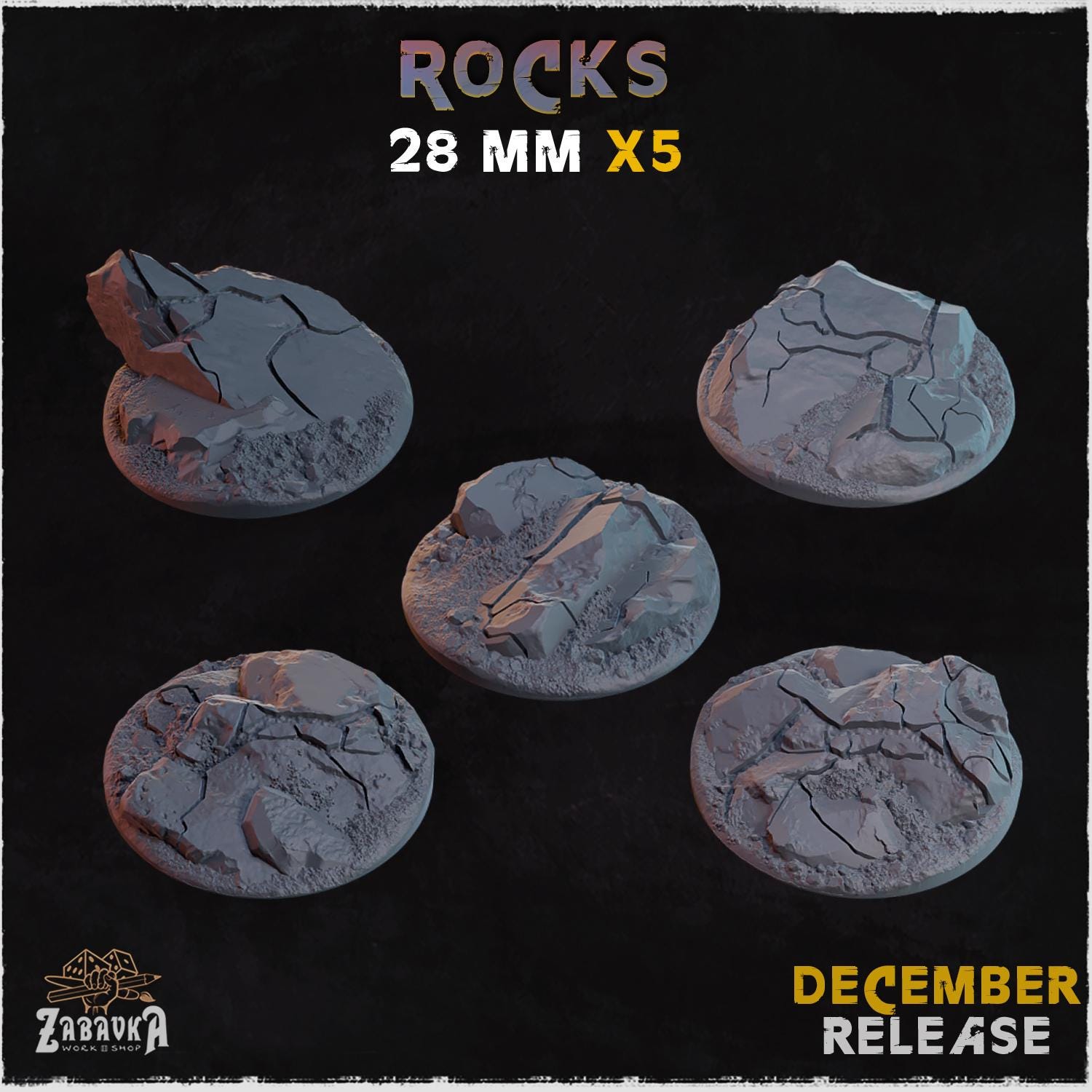 Rocks - Bases & Toppers by Zabavka Workshop