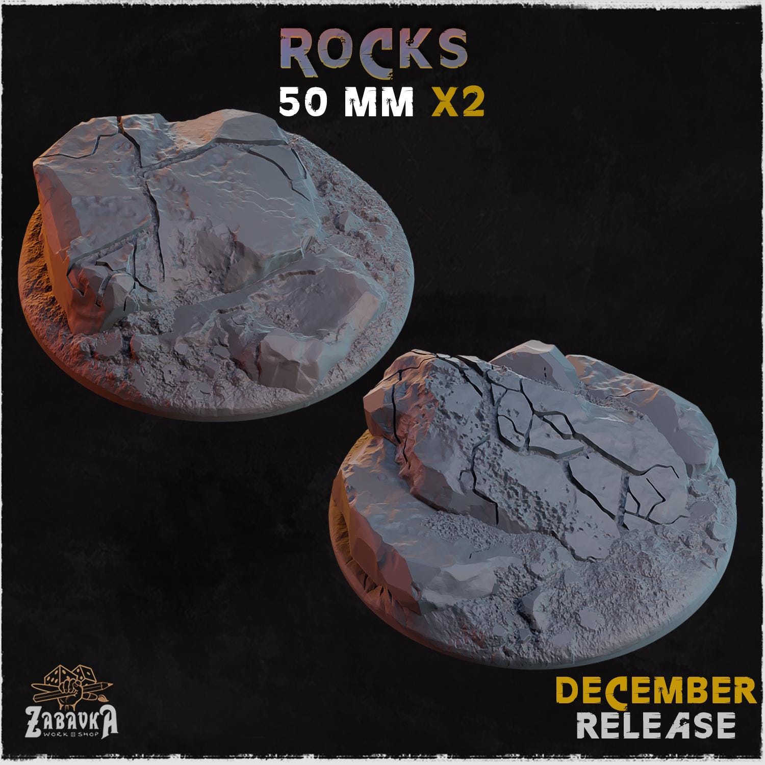 Rocks - Bases & Toppers by Zabavka Workshop