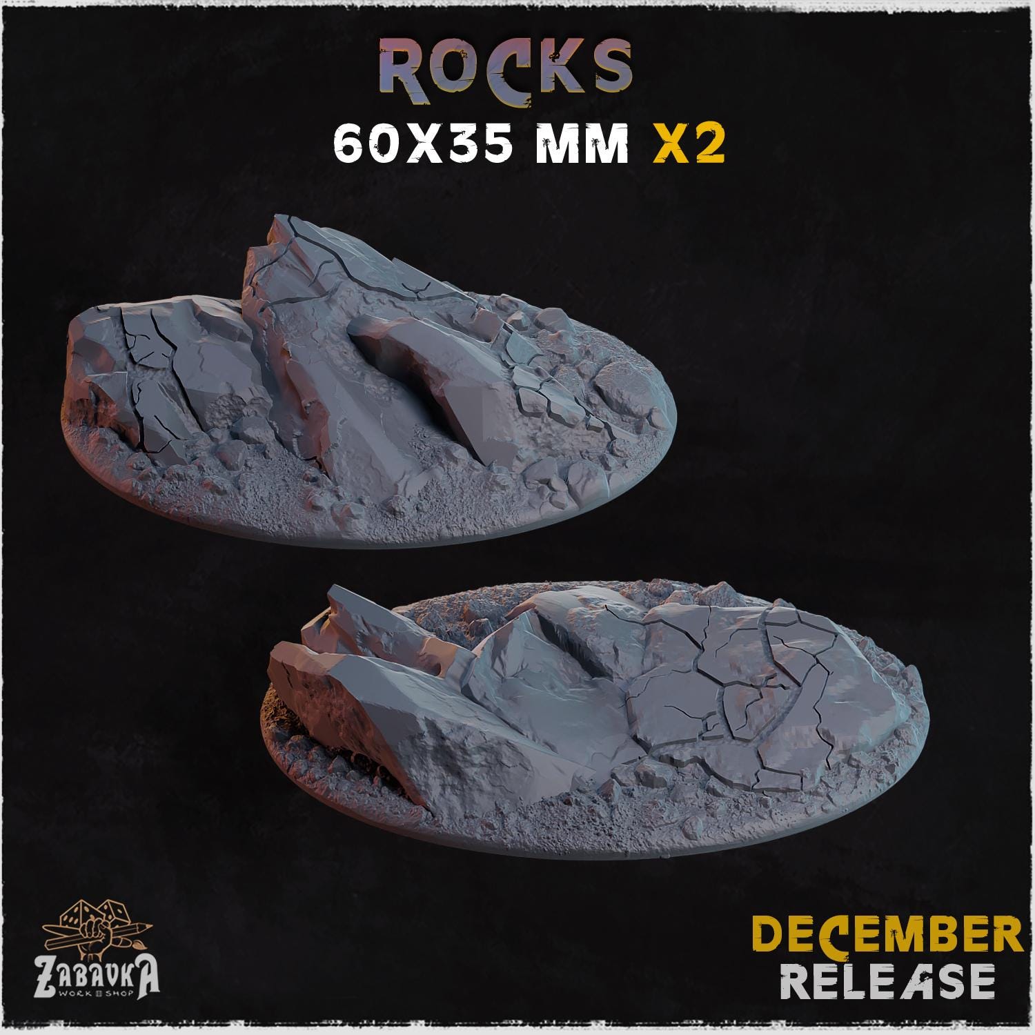 Rocks - Bases & Toppers by Zabavka Workshop