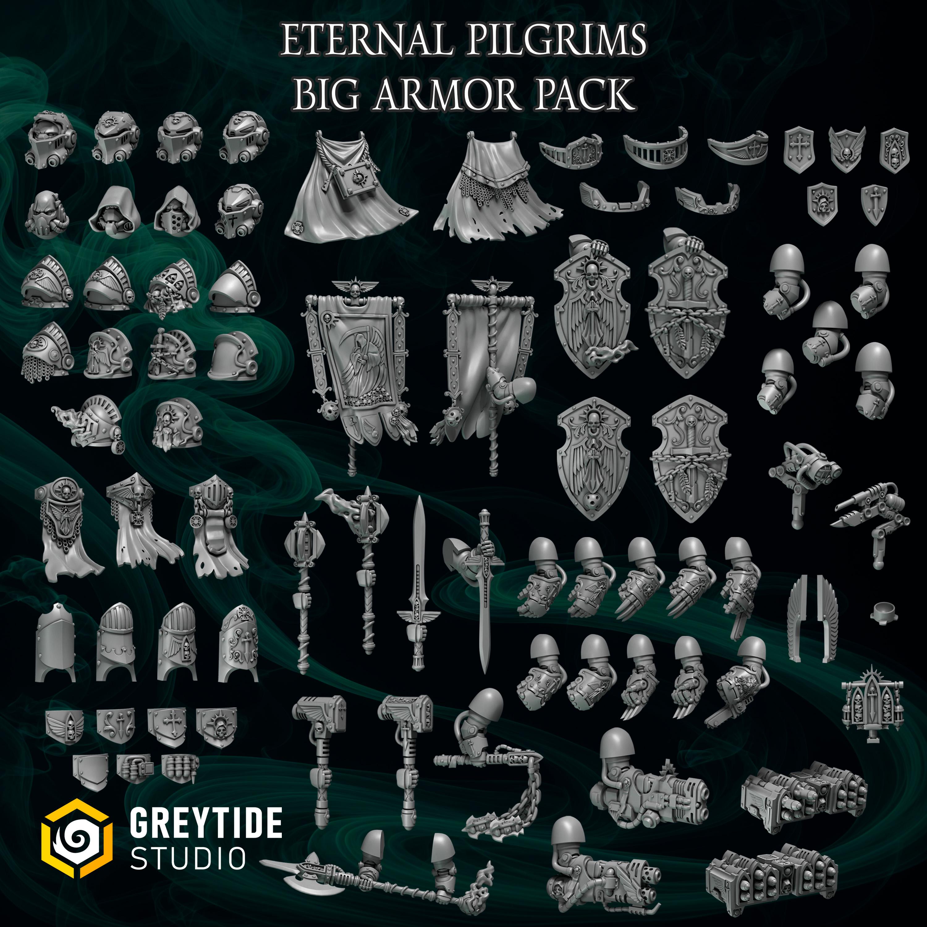 Greytide Studios Eternal Pilgrims Big Armor full range pack