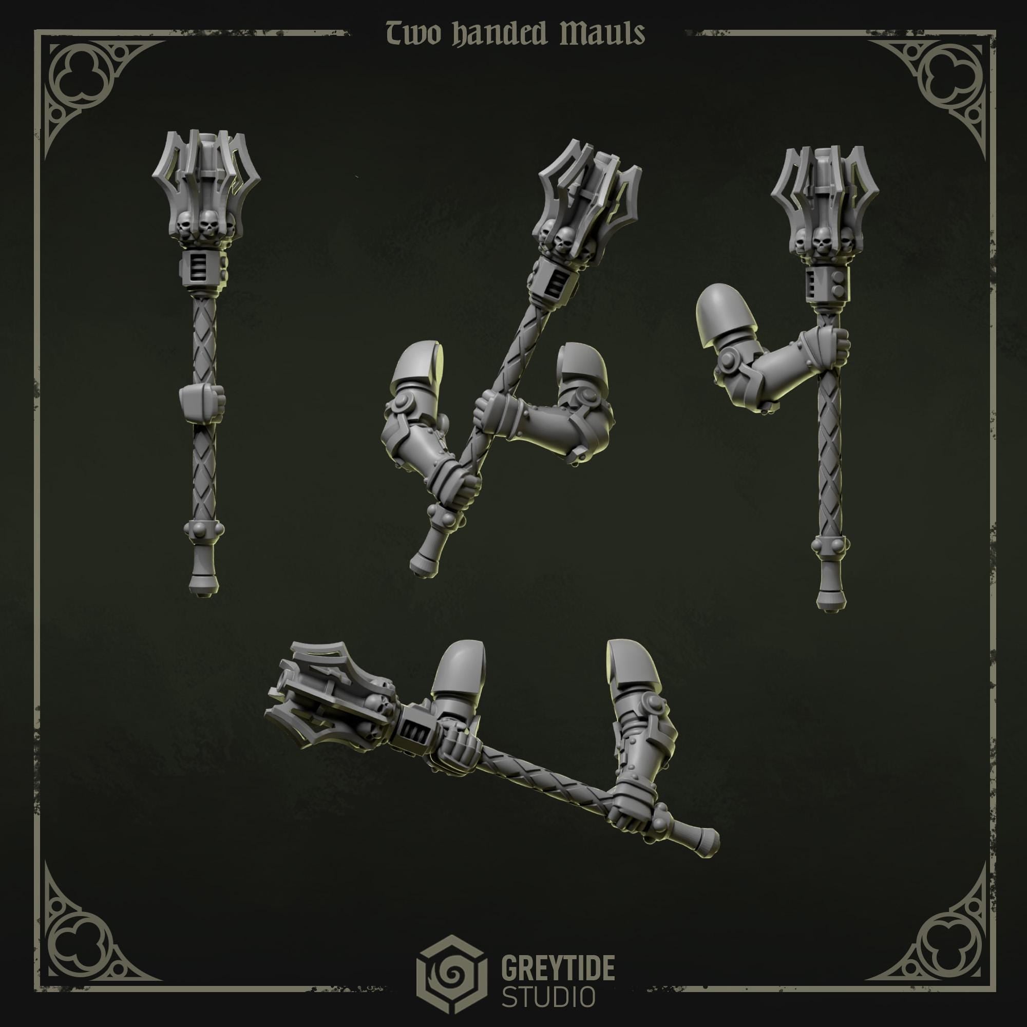 5x Greytide Studios Eternal Pilgrims 2-handed mauls pack