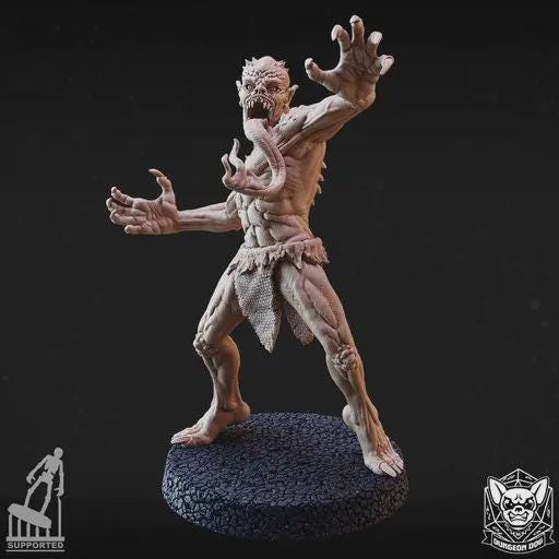 Roleplaying Miniatures 5 Abyssal Ghouls by Dungeon Dog