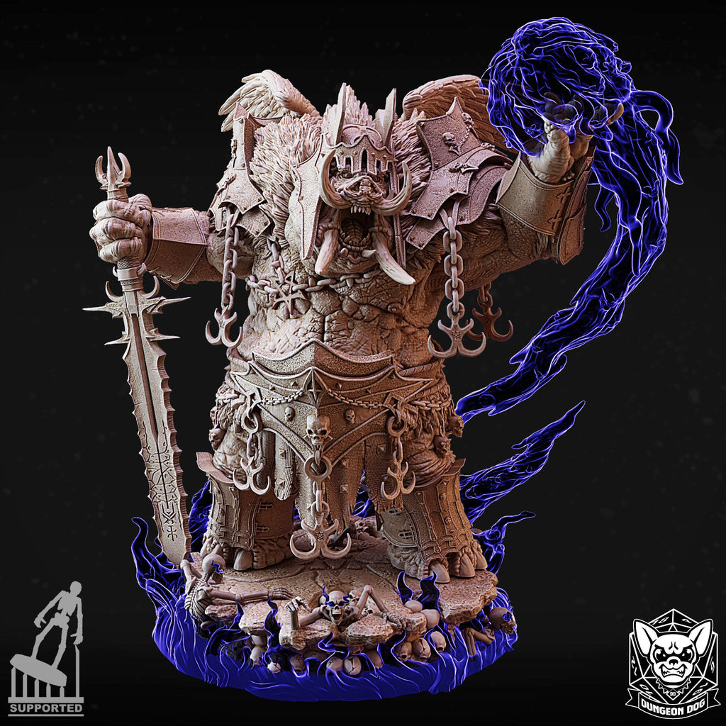 Roleplaying Miniatures The Insatiable Demon Nalfeshnee Themed by Dungeon Dog