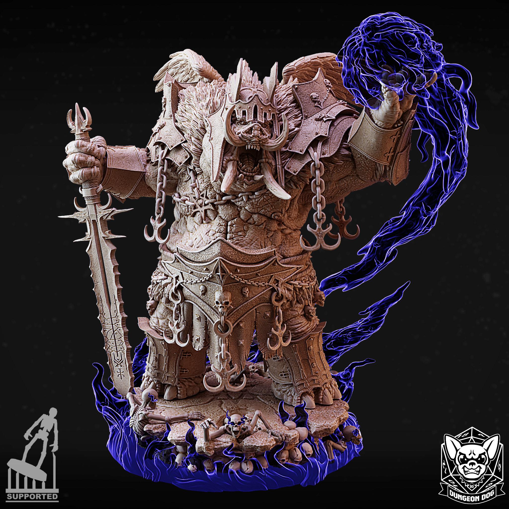 Roleplaying Miniatures The Insatiable Demon Nalfeshnee Themed by Dungeon Dog