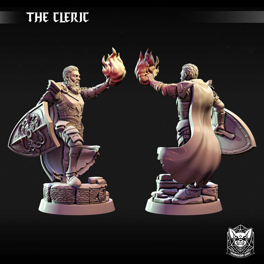 Roleplaying Miniatures Human Cleric by Dungeon Dog
