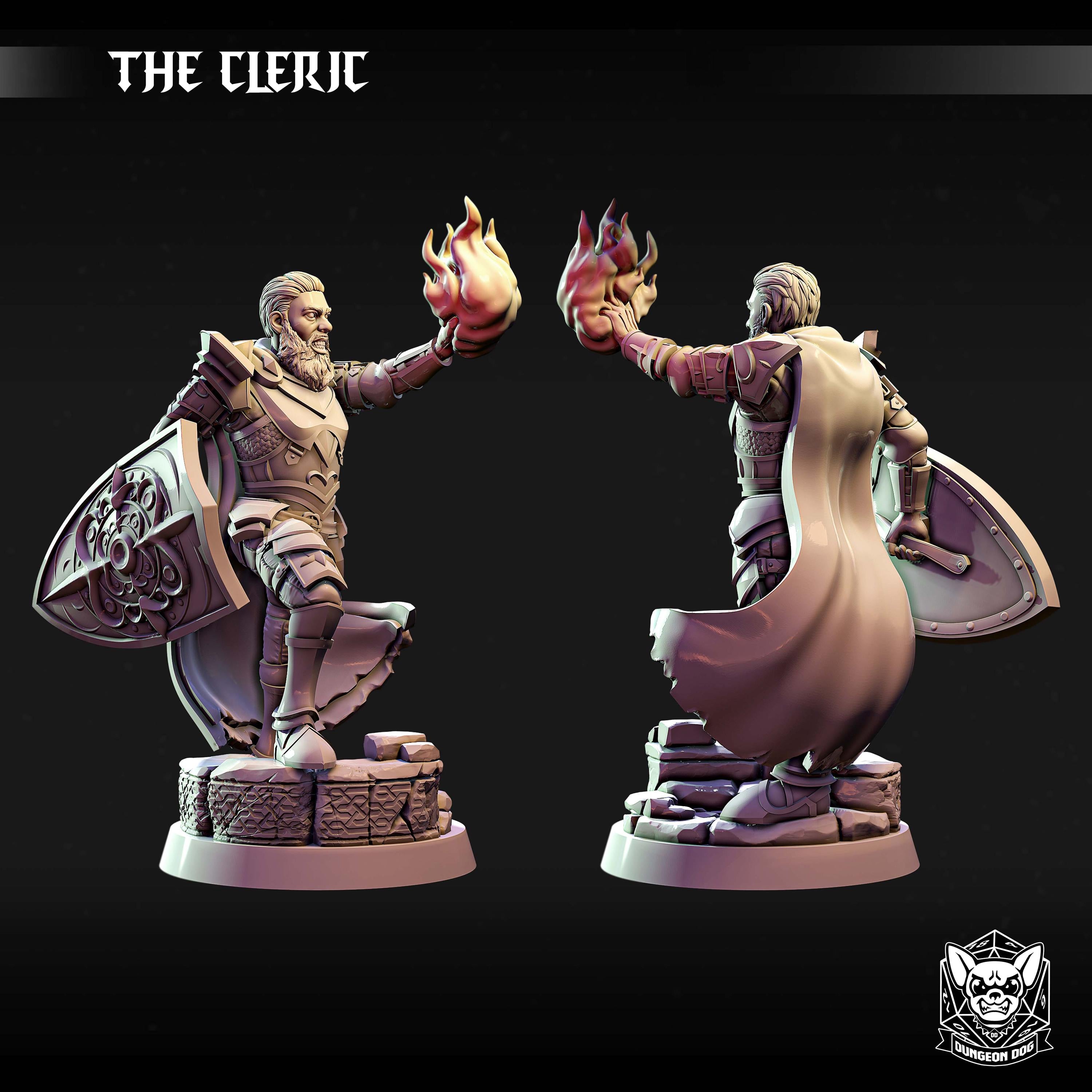 Roleplaying Miniatures Human Cleric by Dungeon Dog