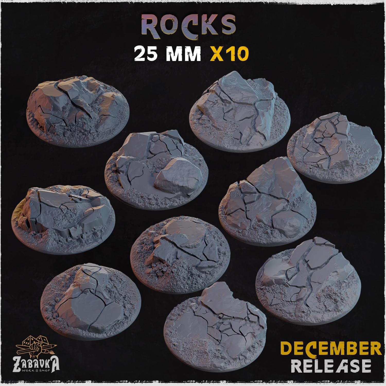 Rocks - Bases & Toppers by Zabavka Workshop
