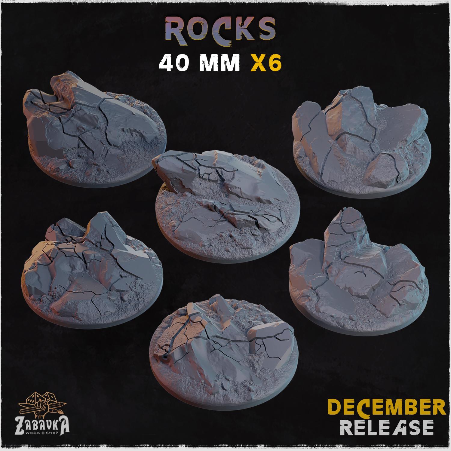 Rocks - Bases & Toppers by Zabavka Workshop