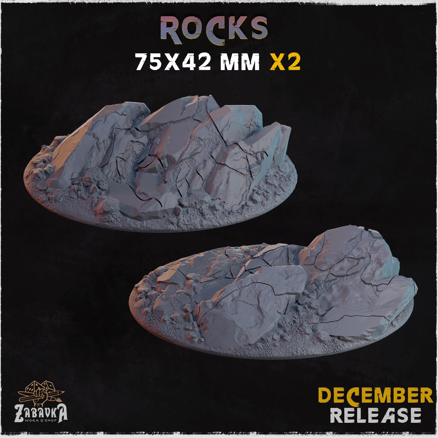 Rocks - Bases & Toppers by Zabavka Workshop