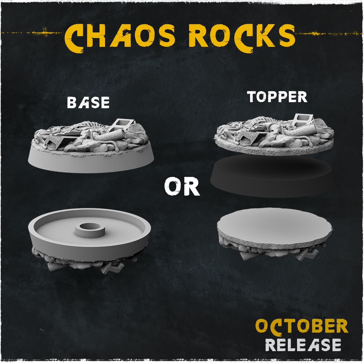 Chaos rocks - Bases & Toppers by Zabavka Workshop
