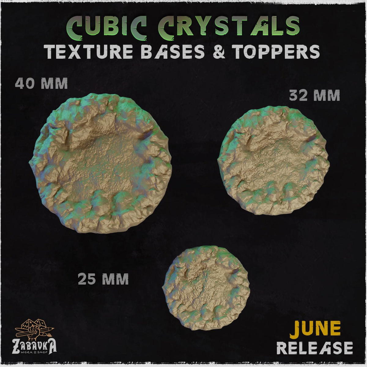 Cubic Crystals - Bases & Toppers by Zabavka Workshop