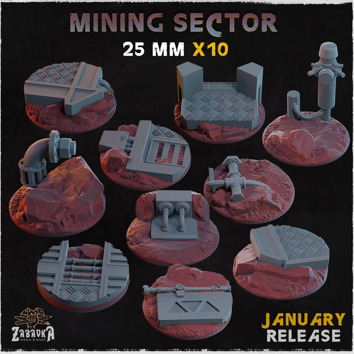 Mining Sector - Bases & Toppers by Zabavka Workshop