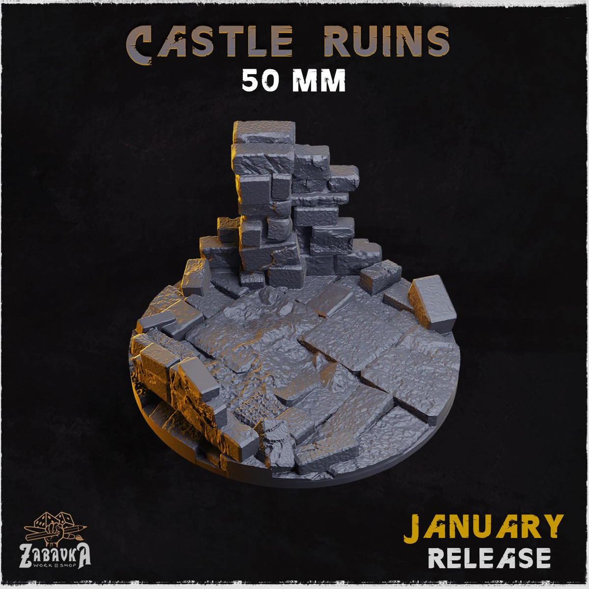 Castle Ruins - Bases & Toppers by Zabavka Workshop