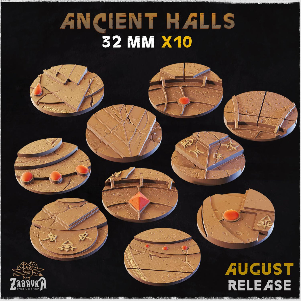Ancient Halls - Bases & Toppers by Zabavka Workshop