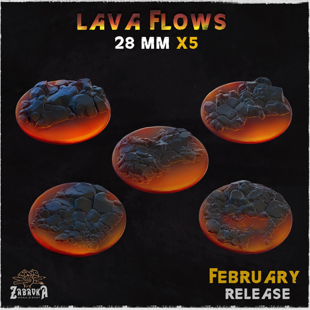 Lava Flows - Bases & Toppers by Zabavka Workshop