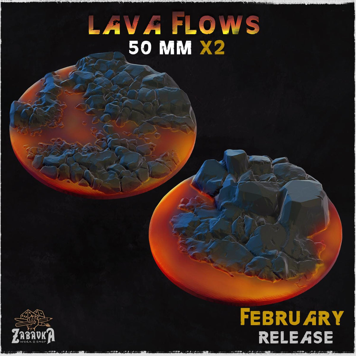Lava Flows - Bases & Toppers by Zabavka Workshop