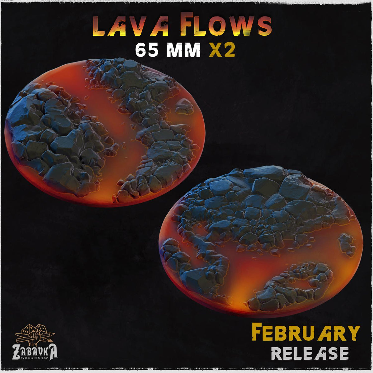 Lava Flows - Bases & Toppers by Zabavka Workshop