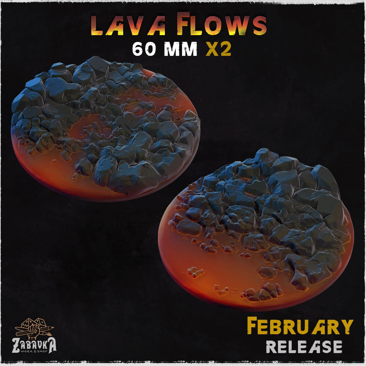 Lava Flows - Bases & Toppers by Zabavka Workshop
