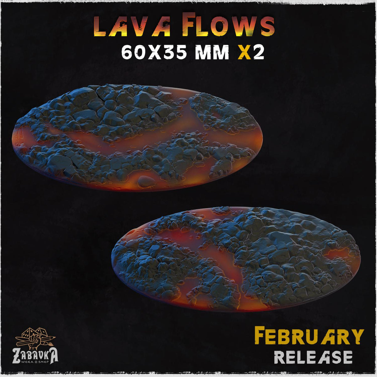 Lava Flows - Bases & Toppers by Zabavka Workshop