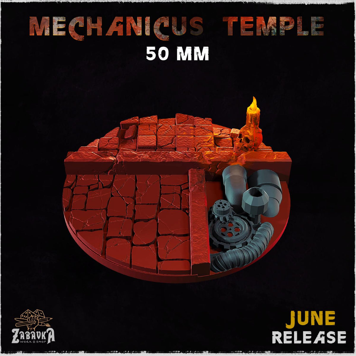Mechanicus Temple - Bases & Toppers by Zabavka Workshop