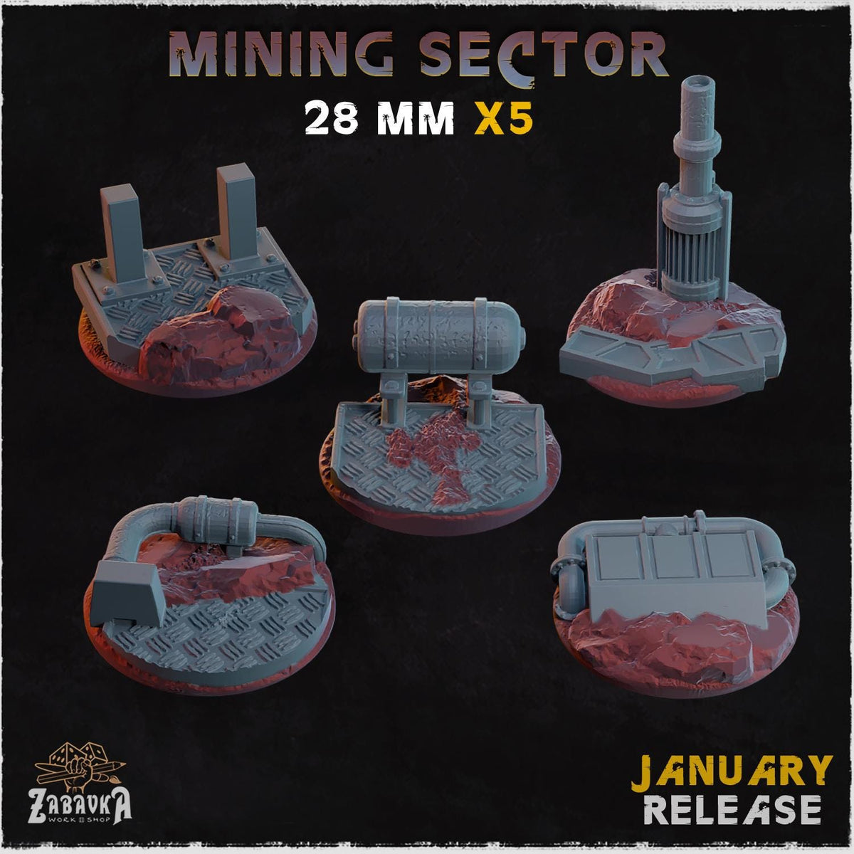 Mining Sector - Bases & Toppers by Zabavka Workshop