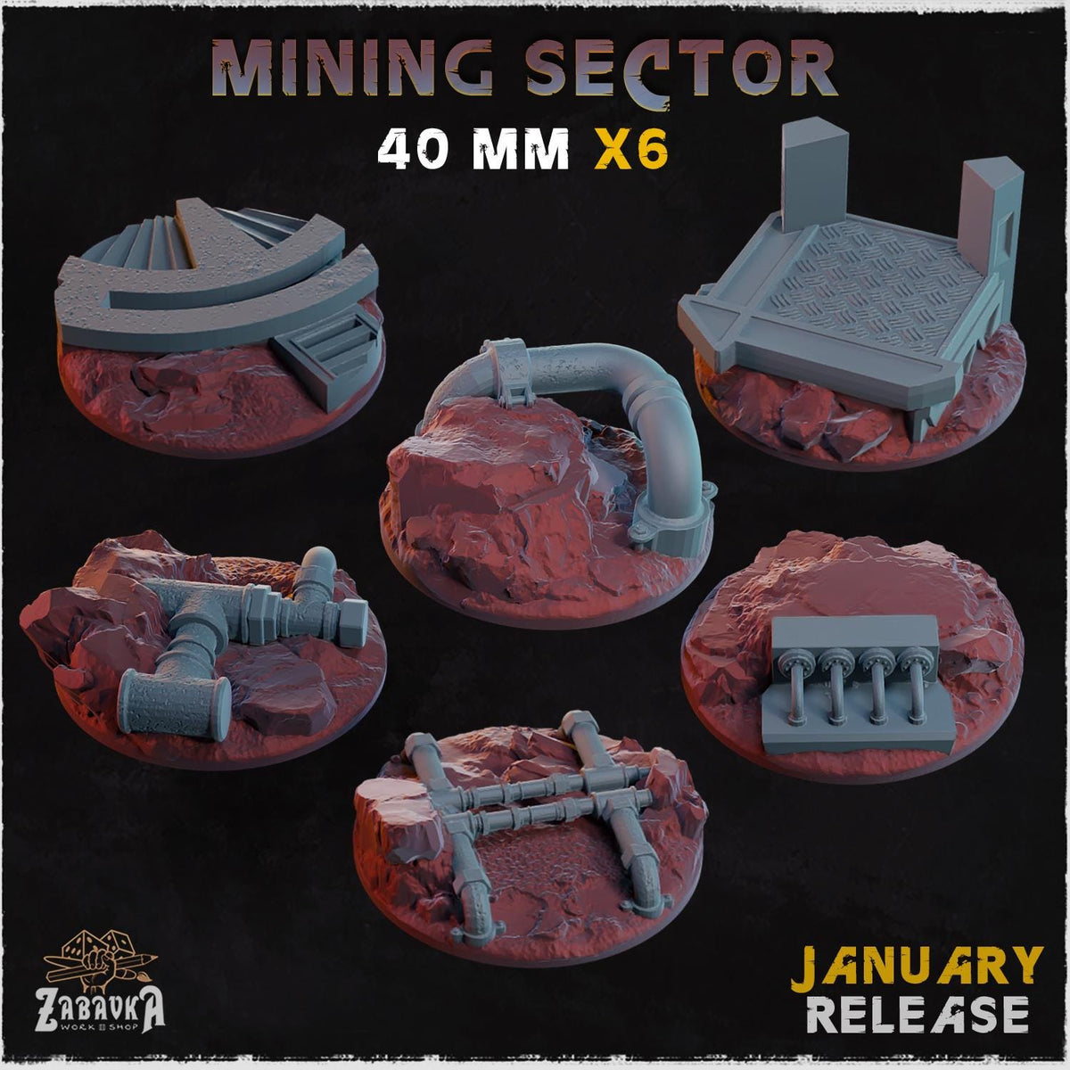 Mining Sector - Bases & Toppers by Zabavka Workshop