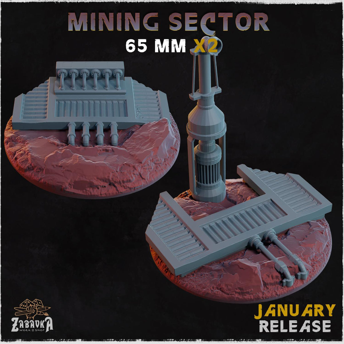 Mining Sector - Bases & Toppers by Zabavka Workshop