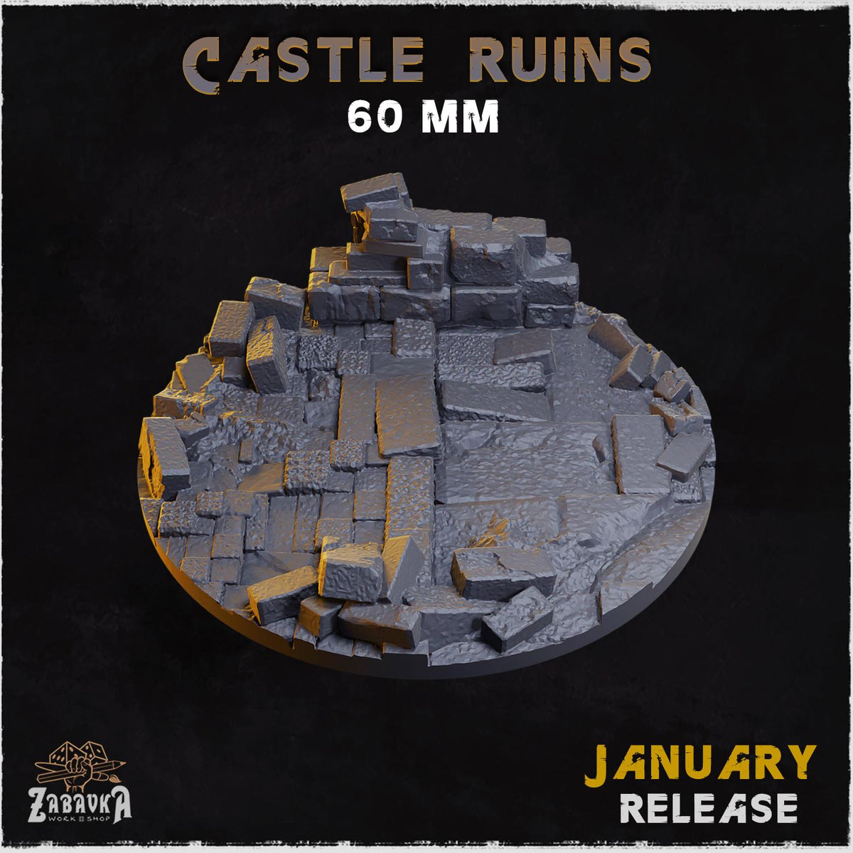 Castle Ruins - Bases & Toppers by Zabavka Workshop