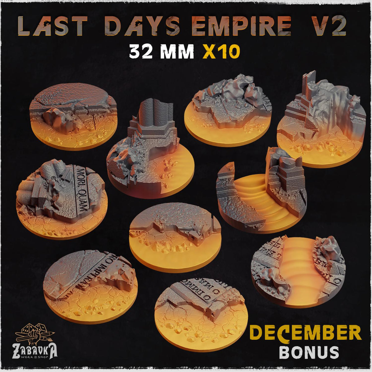 Last Days Empire - Bases & Toppers by Zabavka Workshop